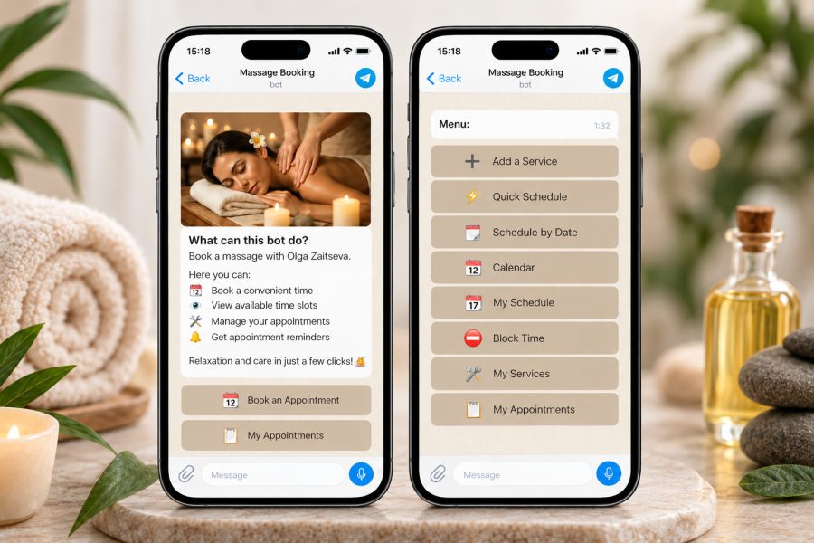 Massage Booking — Telegram Appointment Bot