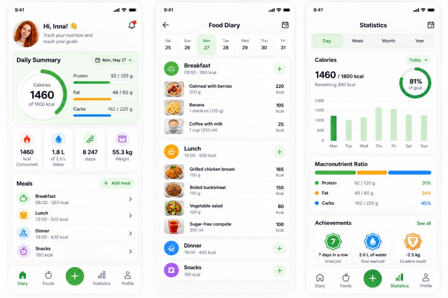 Nutrition Tracker — Health &amp; Fitness Mobile App